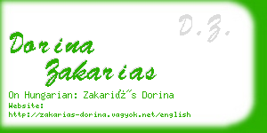 dorina zakarias business card